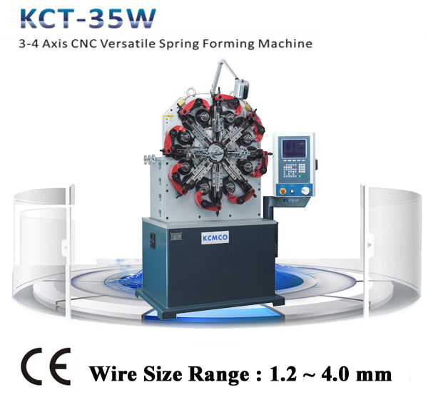 KCT-35W 3-4 axis CNC Versatile Spring Coiling Machine