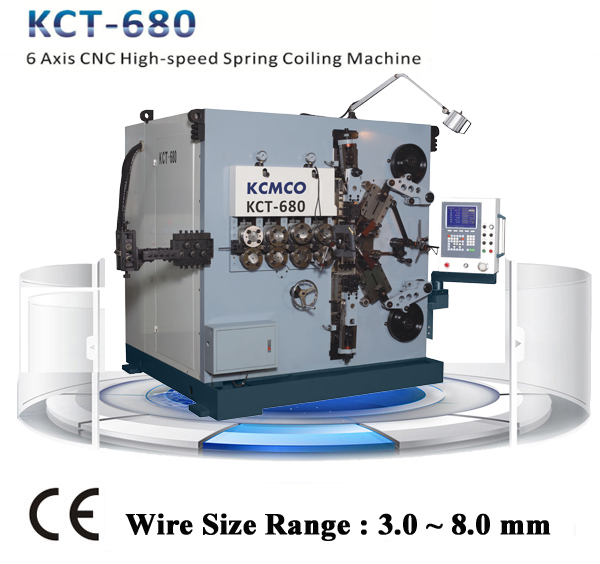 KCT-680 6-axis CNC High-speed Spring Coiling Machine