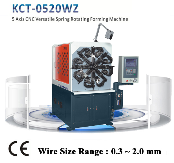 KCT-0520WZ 5 Axis CNC Versatile Spring Rotating Forming Machine
