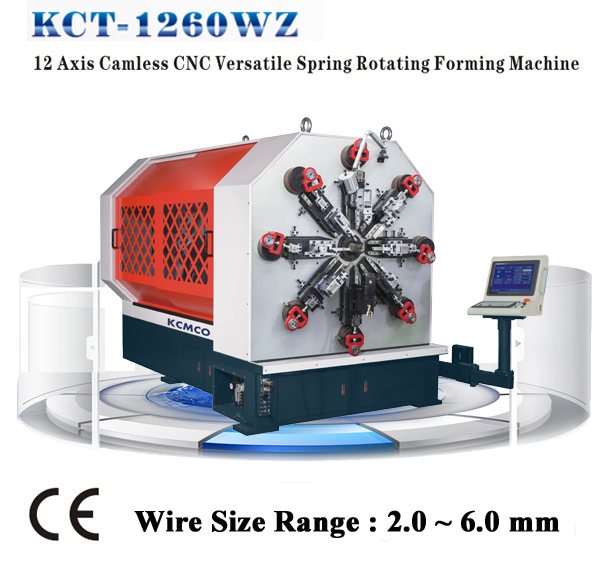 KCT-1260WZ 12 axis Camless CNC Versatile Spring Rotating Forming Machine