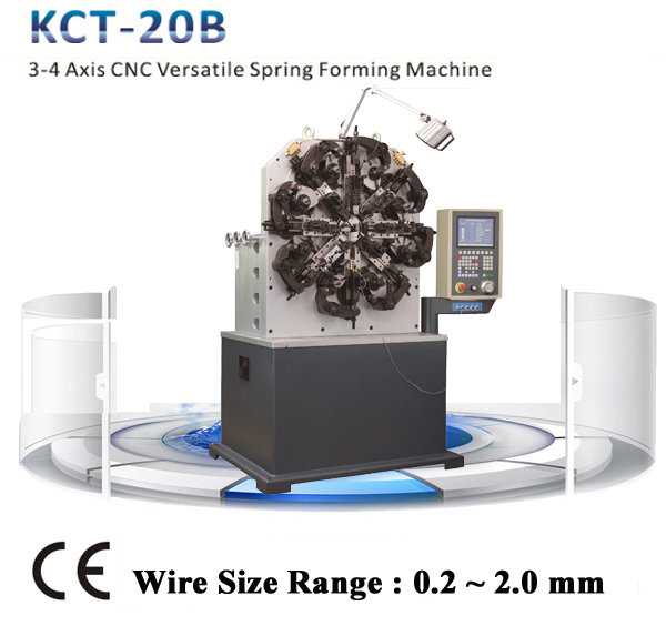 KCT-20B 3-4 Axis CNC Versatile Spring Forming Machine