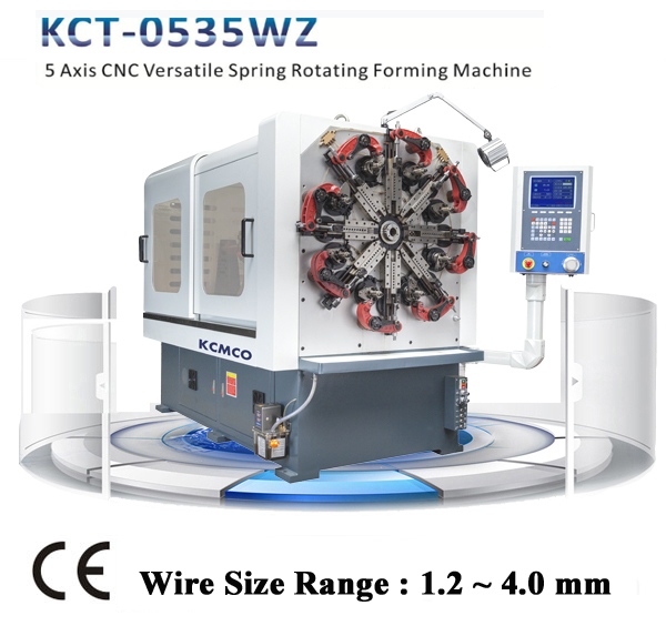 KCT-0535WZ 5 Axis CNC Versatile Spring Rotating Forming Machine